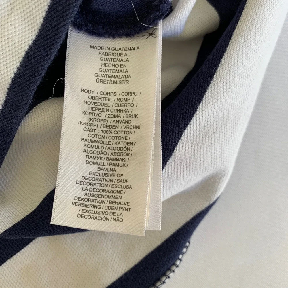 Polo Ralph Lauren Big Pony Shirt Red White Blue Stripe Short Sleeve Boy 6 Preppy